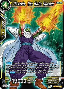 Piccolo, the Gate Opener (BT14-104) [Cross Spirits] - POKÉ JEUX