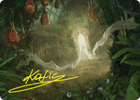 Hushwood Verge Art Card (Gold-Stamped Signature) [Duskmourn: House of Horror Art Series]