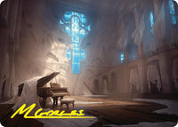 Plains Art Card (Gold-Stamped Signature) [Duskmourn: House of Horror Art Series]