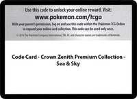 Code Card Sea & Sky Premium Collection ) - Crown Zenith