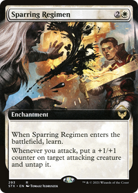 Sparring Regimen (Extended Art) [Strixhaven: School of Mages]