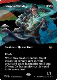 Songcrafter Mage (Borderless) (TDM-371) - Tarkir: Dragonstorm Foil