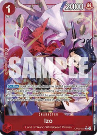 Izo (OP03-003) (Alternate Art) [Premium Booster -The Best-]