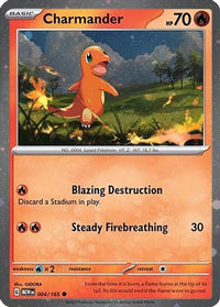 Charmander (Cosmos Holo) (4/165)  - Miscellaneous Cards & Products Holofoil