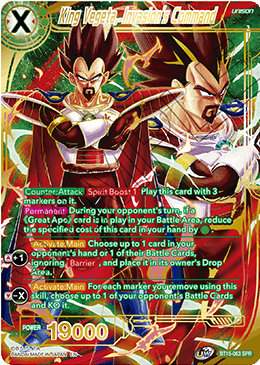 King Vegeta, Invasion's Command (SPR) (BT15-063) [Saiyan Showdown] - POKÉ JEUX