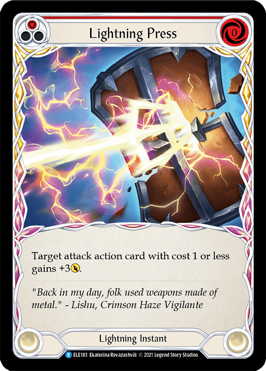 Lightning Press (Red) [ELE183] (Tales of Aria) 1st Edition Normal - POKÉ JEUX