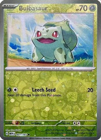 Bulbasaur (Reverse Cosmos Holo) (Costco Exclusive) (1/165)  - Miscellaneous Cards & Products Holofoil