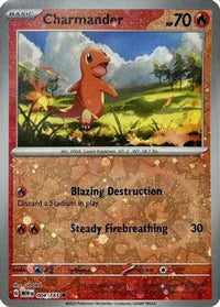 Charmander (Reverse Cosmos Holo) (Costco Exclusive) (4/165)  - Miscellaneous Cards & Products Holofoil