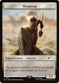 Warrior Token (Rainbow Foil) (SLD-1752) - Secret Lair Drop Series Foil