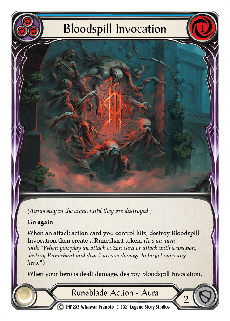 Bloodspill Invocation (Blue) [1HP293] (History Pack 1) - POKÉ JEUX