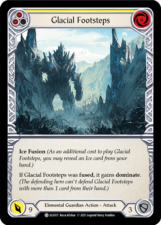 Glacial Footsteps (Yellow) [ELE017] (Tales of Aria) 1st Edition Rainbow Foil - POKÉ JEUX