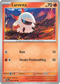 Larvesta (24/191)  - SV08 Surging Sparks