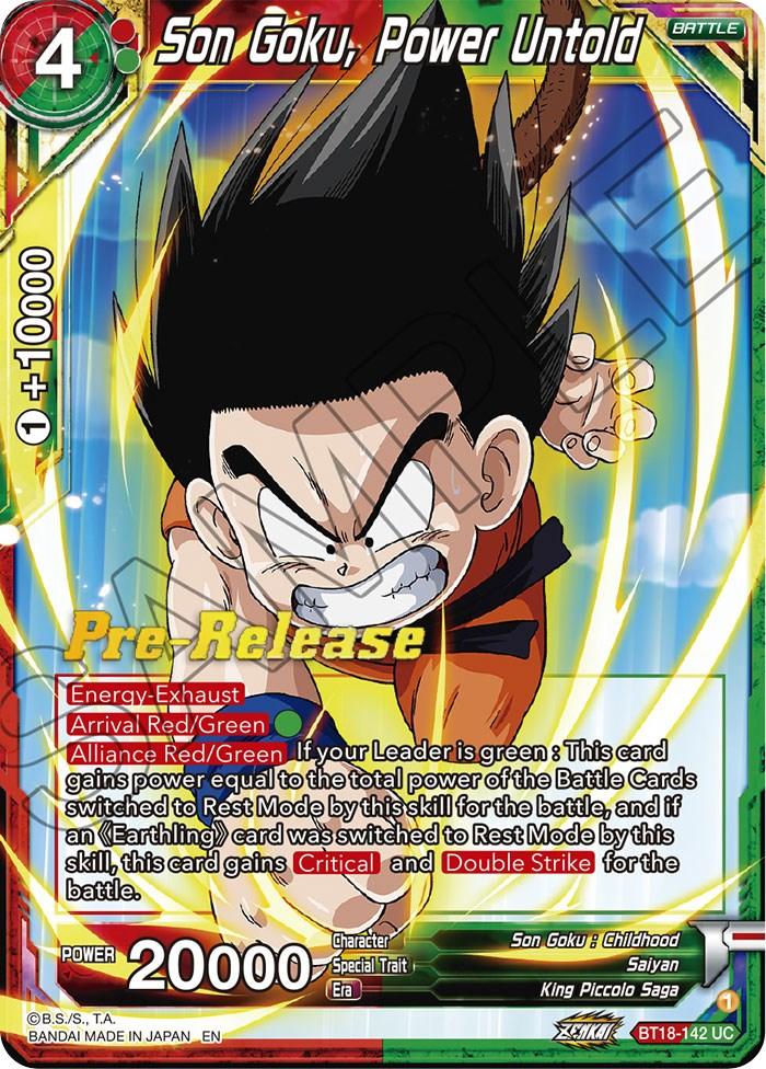 Son Goku, Power Untold (BT18-142) [Dawn of the Z-Legends Prerelease Promos] - POKÉ JEUX