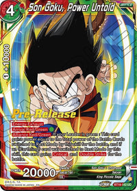 Son Goku, Power Untold (BT18-142) [Dawn of the Z-Legends Prerelease Promos] - POKÉ JEUX