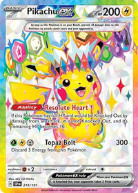 Pikachu ex (219/191) - SV08 Surging Sparks Holofoil