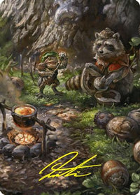 Sylvan Scavenging Art Card (46/54) (Gold-Stamped Signature) (ASFDN-046) - Art Series: Foundations