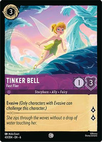 Tinker Bell - Fast Flier (43/204) [Azurite Sea]