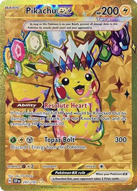 Pikachu ex (247/191)  - SV08 Surging Sparks Holofoil