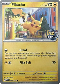Pikachu (Rain City Showcase) (62) - Miscellaneous Cards & Products