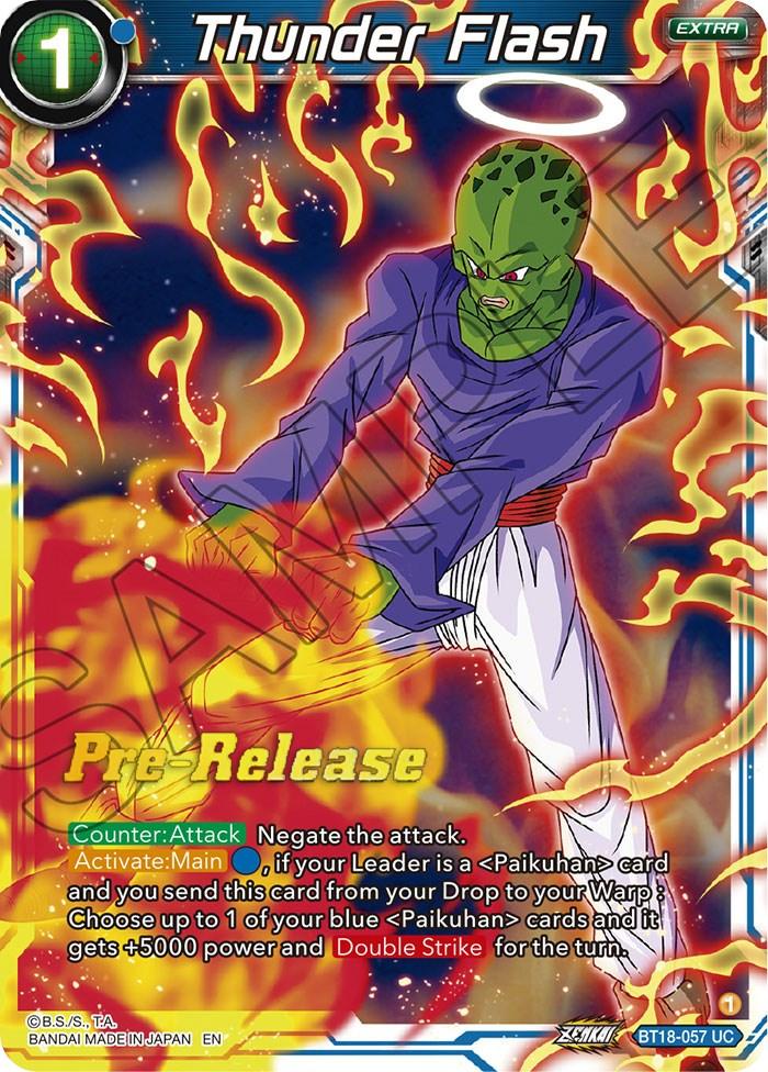 Thunder Flash (BT18-057) [Dawn of the Z-Legends Prerelease Promos] - POKÉ JEUX