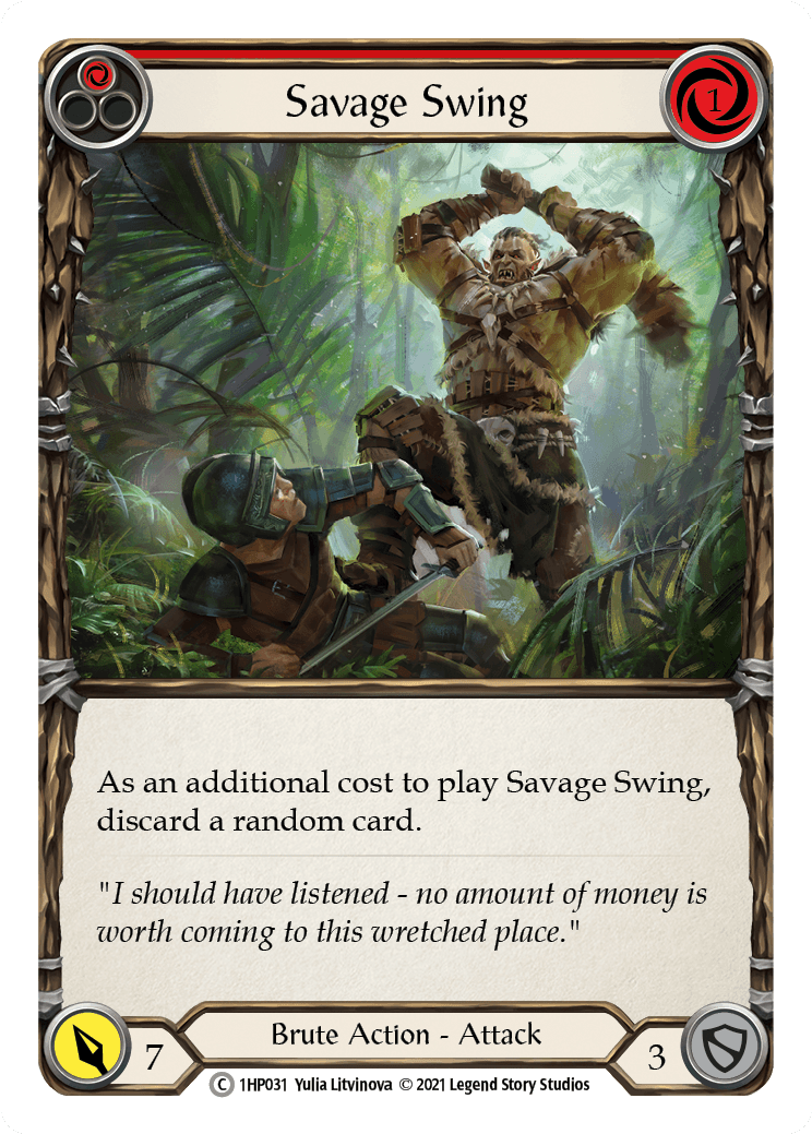 Savage Swing (Red) [1HP031] (History Pack 1) - POKÉ JEUX