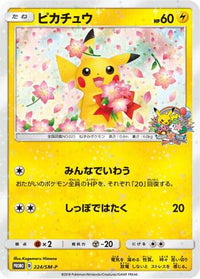Pikachu  SM-P 224/SM-P - SMP Sun & Moon Promos  (Japanese)