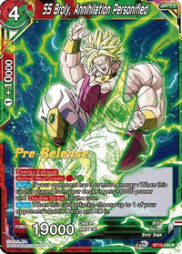 SS Broly, Annihilation Personified (BT15-144) [Saiyan Showdown Prerelease Promos] - POKÉ JEUX