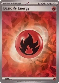 Basic Fire Energy (Cracked Ice Holo) (10) - SVE Scarlet & Violet Energies Holofoil