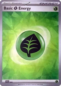 Basic Grass Energy (Cracked Ice Holo) (9) - SV07 Stellar Crown Holofoil