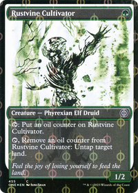Cultivateur Rustvine (présentation de la feuille Ichor Step-and-Compleat) [Phyrexia : Tous seront un] 