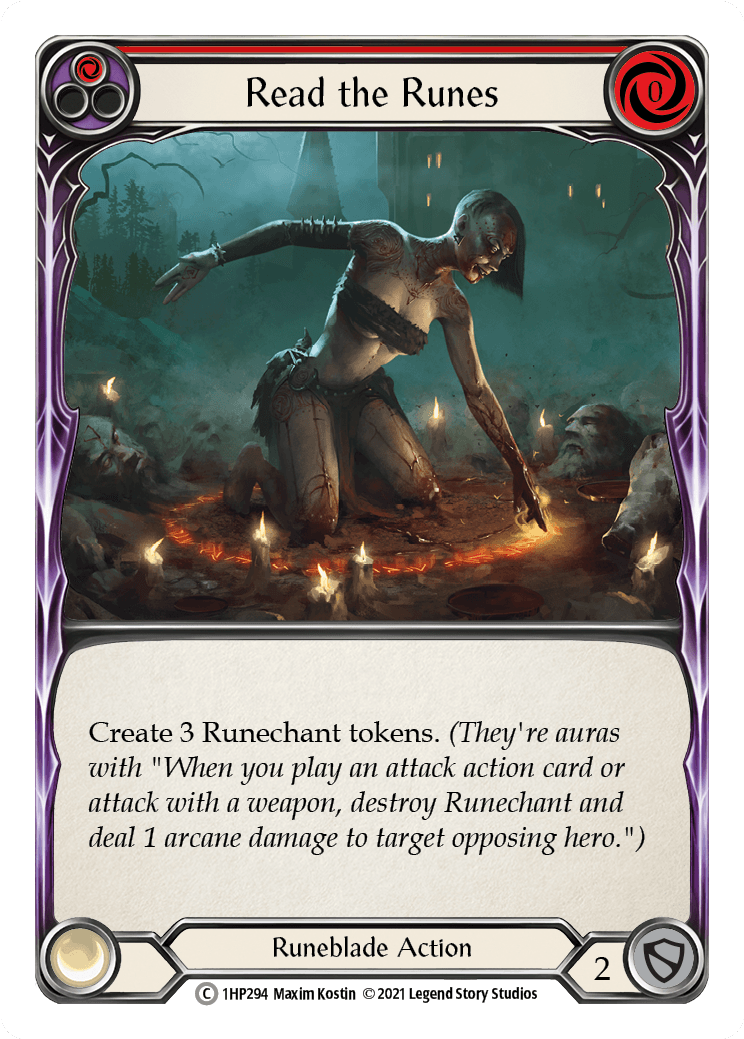 Read the Runes (Red) [1HP294] (History Pack 1) - POKÉ JEUX