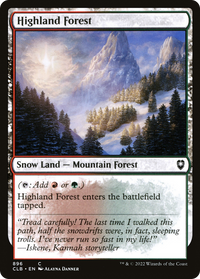 Highland Forest [Commander Legends: Battle for Baldur's Gate]