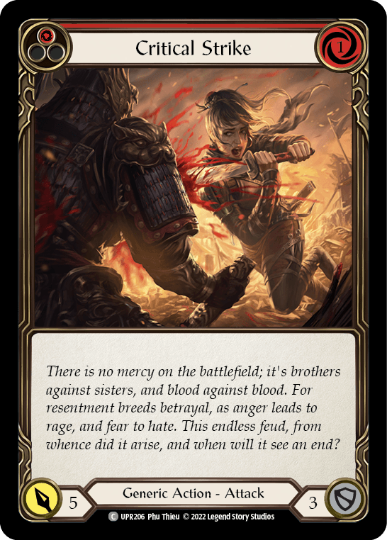 Critical Strike (Red) [UPR206] (Uprising) Rainbow Foil - POKÉ JEUX