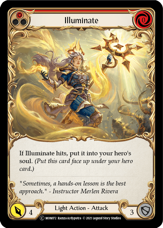 Illuminate (Red) [U-MON072-RF] (Monarch Unlimited) Unlimited Rainbow Foil - POKÉ JEUX