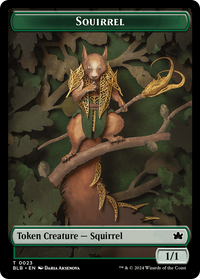 Squirrel (BLB-023) - Bloomburrow Tokens