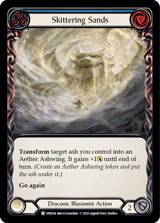 Skittering Sands (Blue) [UPR038] (Uprising) Rainbow Foil - POKÉ JEUX