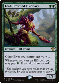 Visionnaire couronné de feuilles (Pack promotionnel) [Dominaria United Promos] 