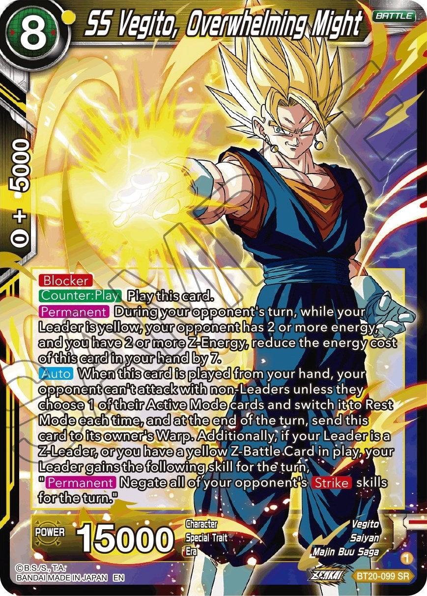 SS Vegito, Overwhelming Might (BT20-099) [Power Absorbed] - POKÉ JEUX