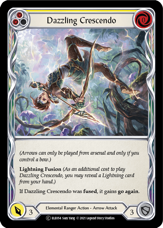 Dazzling Crescendo (Yellow) [U-ELE054] (Tales of Aria Unlimited) Unlimited Rainbow Foil - POKÉ JEUX