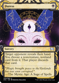 Duress (STA-029) - Strixhaven Mystical Archive: (Showcase) (Borderless) Etched Foil