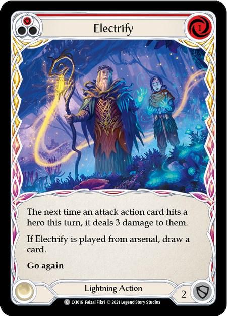 Electrify (Red) [LXI016] (Tales of Aria Lexi Blitz Deck) 1st Edition Normal - POKÉ JEUX