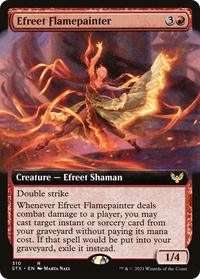 Efreet Flamepainter (Extended Art) [Strixhaven: School of Mages]