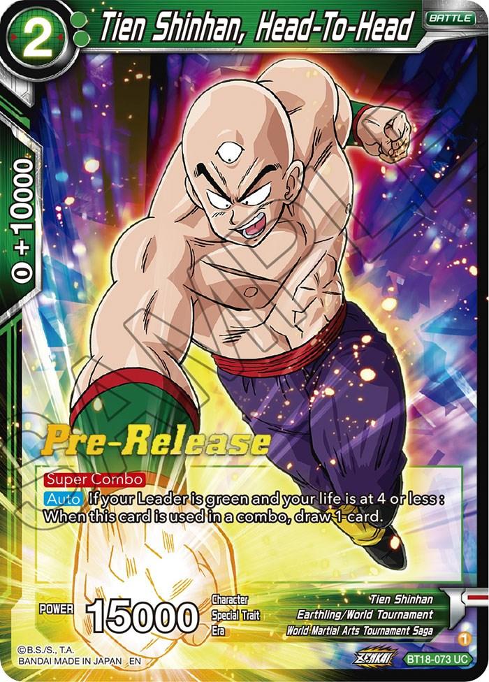 Tien Shinhan, Head-To-Head (BT18-073) [Dawn of the Z-Legends Prerelease Promos] - POKÉ JEUX