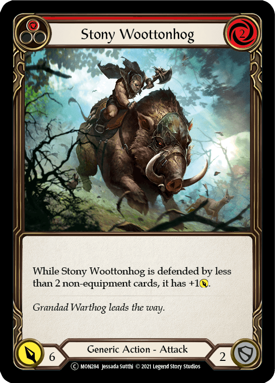 Stony Woottonhog (Red) [U-MON284] (Monarch Unlimited) Unlimited Normal - POKÉ JEUX
