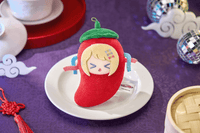 NEEDY STREAMER OVERLOAD Needy Streamer Chinese Restaurant Series Chili Pepper Plushie Mascot Keychain (Pre-Order)