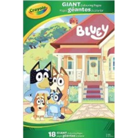 CRAYOLA - 18pg GIANT COLOURING PAGES - BLUEY (Special Order)