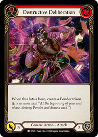 Destructive Deliberation (Red) [UZU011] (Outsiders Uzuri Blitz Deck) - POKÉ JEUX