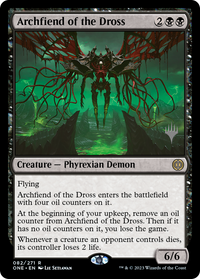 Archdémon des scories (Pack promotionnel) [Phyrexia : All Will Be One Promos] 
