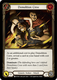 Demolition Crew (Yellow) [U-WTR180] (Welcome to Rathe Unlimited) Unlimited Normal - POKÉ JEUX