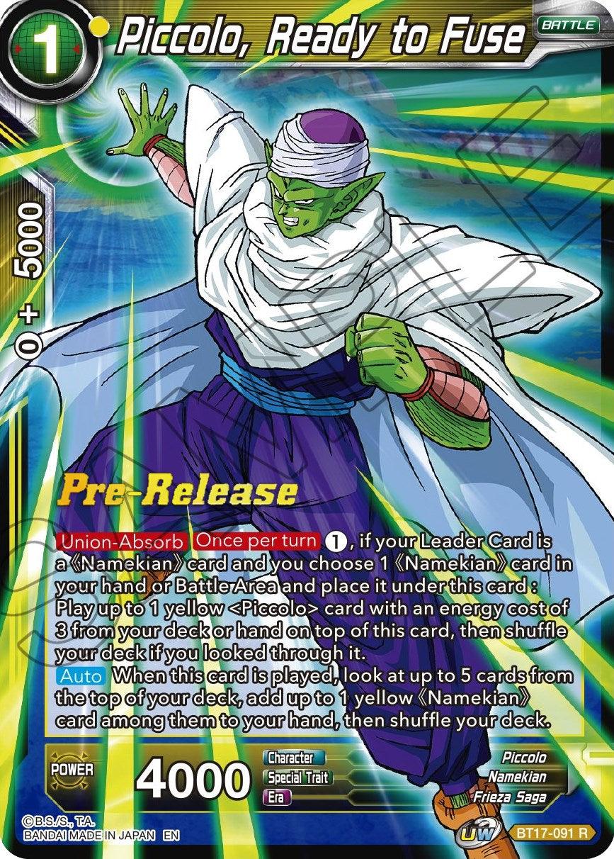 Piccolo, Ready to Fuse (BT17-091) [Ultimate Squad Prerelease Promos] - POKÉ JEUX